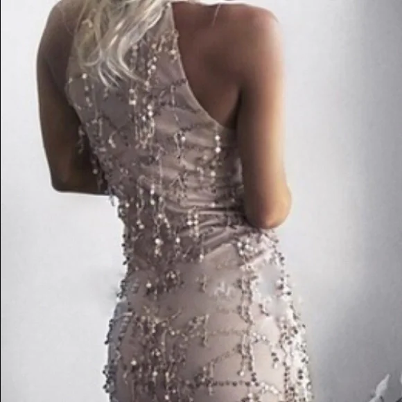 NWOT Long Sequin Gown Dress - Picture 2 of 8